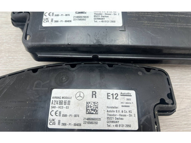 Подушка безопасности в сиденье A2148606600, A2148606700   Mercedes-Benz E W214