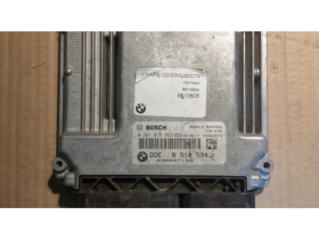 Блок управления двигателя DDE8510594, 0281016962   BMW X3 E83