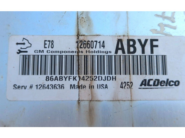 Řídící jednotka 12660714   Opel Zafira C 2015