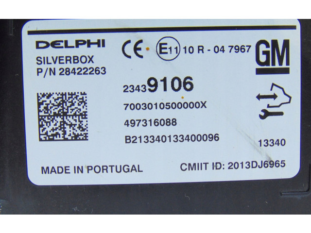 Другие блоки управления / модули 23439106   Vauxhall Insignia A    