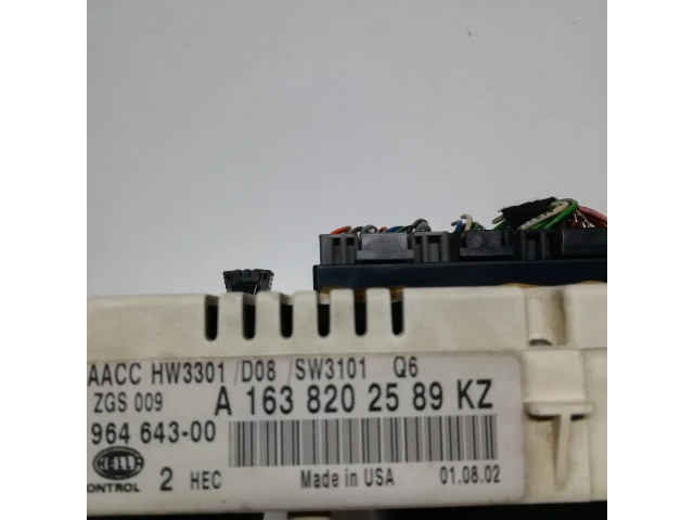 Блок управления климат-контролем A1638202589   Mercedes-Benz ML W163
