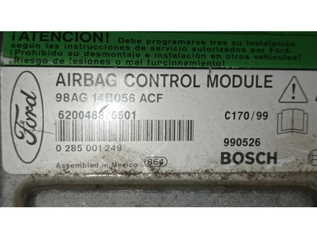 Блок подушек безопасности 98AG14B056ACF, 0285001249   Ford Focus