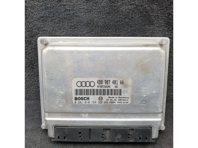 Блок управления двигателя 4B0907401AA, 0281010154   Audi A6 S6 C5 4B