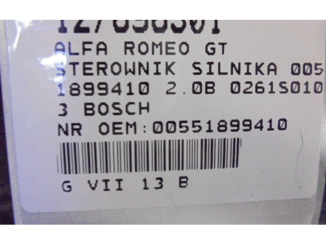 Řídící jednotka 00551899410, 00551899410   Alfa Romeo GTV 2006