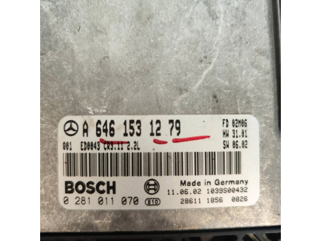 Řídící jednotka A6461531279, 0281011070   Mercedes-Benz E W211 2002