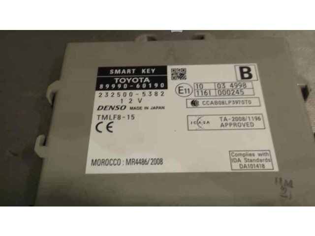 Řídící jednotka 8999060190   Toyota Land Cruiser (J120) 2011