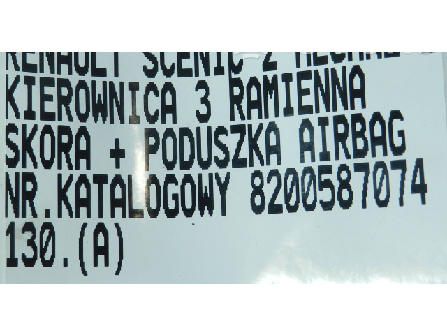 Volant Renault Megane II 2007 8200587074  