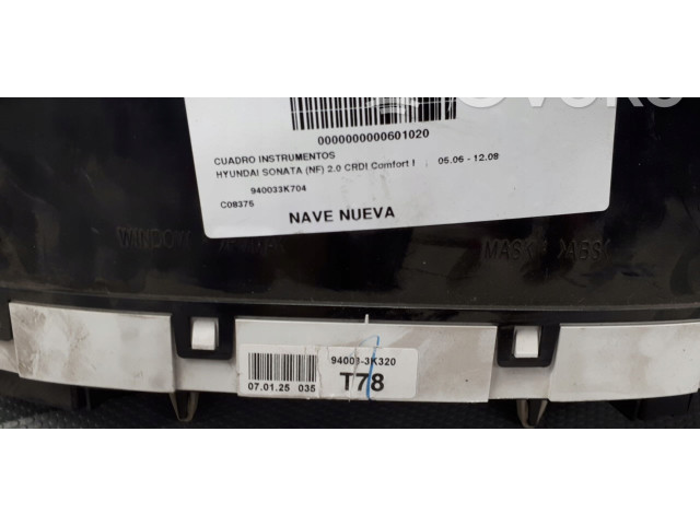 Панель приборов 940033K320   Hyundai Sonata       