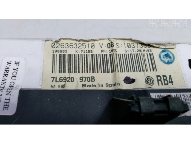 Панель приборов 6033EC2145, 0263632510   Volkswagen Touareg I       