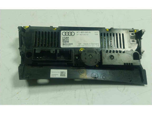 Блок управления климат-контролем 8T1820043AJXZF, 8T1820043AJ   Audi A5 Sportback 8TA
