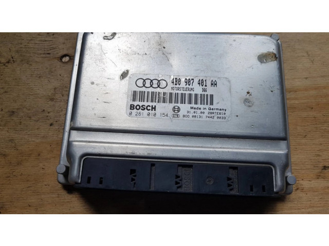 Блок управления двигателя 4B0907401AA, 0281010154   Audi A6 S6 C5 4B