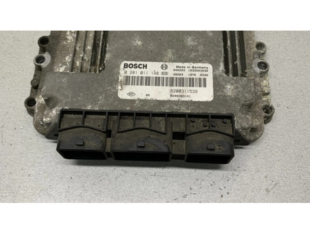 Řídící jednotka 8200311539, 0281011148   Renault Laguna II 2003