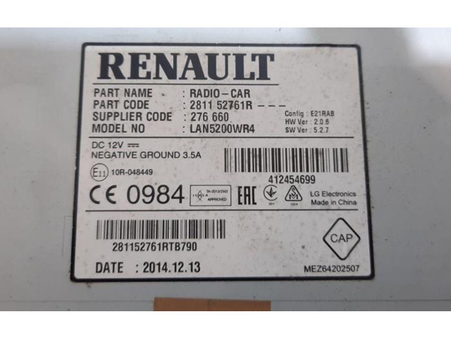 Дисплей    281152761R   Renault Lodgy