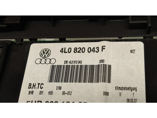 Блок управления климат-контролем 4L0820043F, 4L0910043   Audi Q7 4L