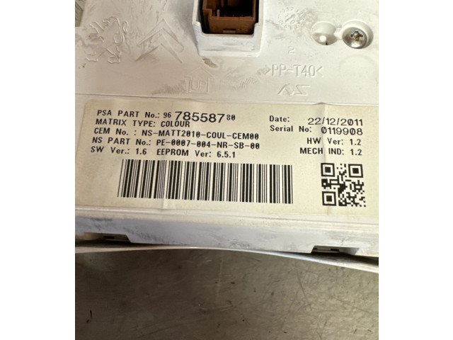 Přístrojová deska  Peugeot 508 2012 9678558780  