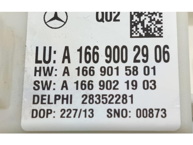 Řídící jednotka A1669002906   Mercedes-Benz A W176 2013