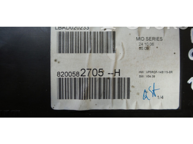Спидометр (приборный щиток) 8200582705, 1175376   Renault Clio III    