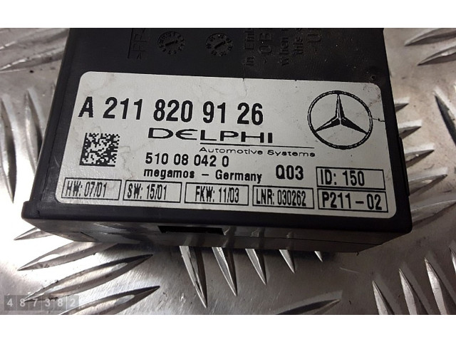 Блок управления сигнализации a2118209126, 510080420   Mercedes-Benz CLK A209 C209