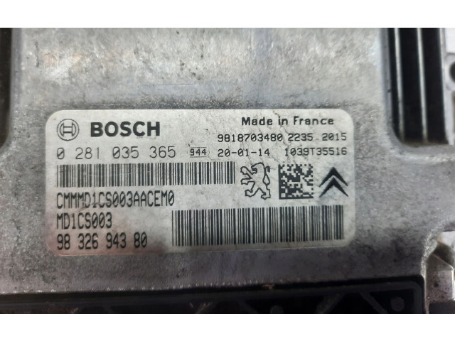 Řídící jednotka 9832694380   Peugeot 308 2013