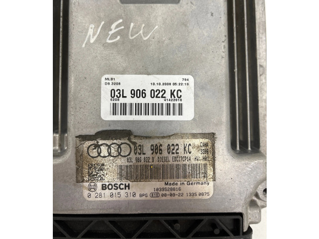 Řídící jednotka 03L906022B, 03L906022KC   Audi A5 8T 8F 2011