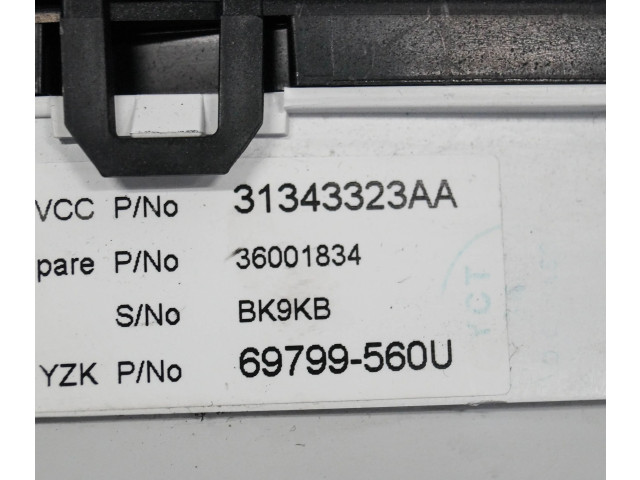 Přístrojová deska  Volvo V60 2015 31343323AA6799560U  