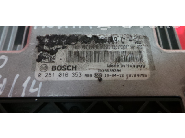 Блок управления двигателя 03L906019C, 0281016353   Audi RS4 B8