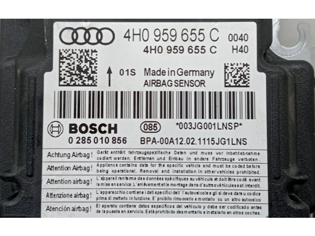 Блок подушек безопасности 4H0959655C   Audi A8 S8 D4 4H
