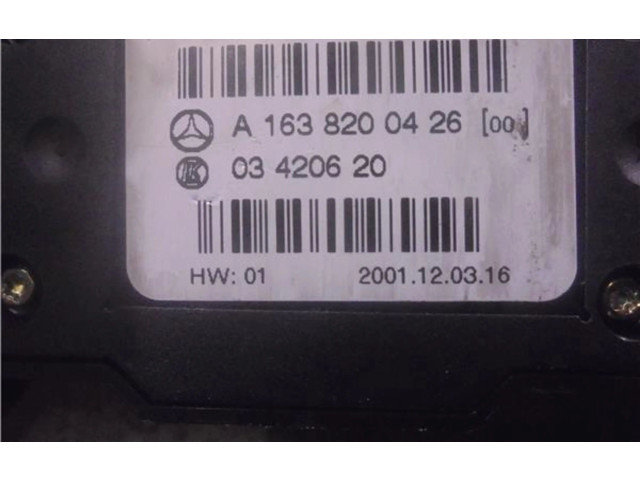 Блок управления климат-контролем A1638200426, A1638200426   Mercedes-Benz ML W163