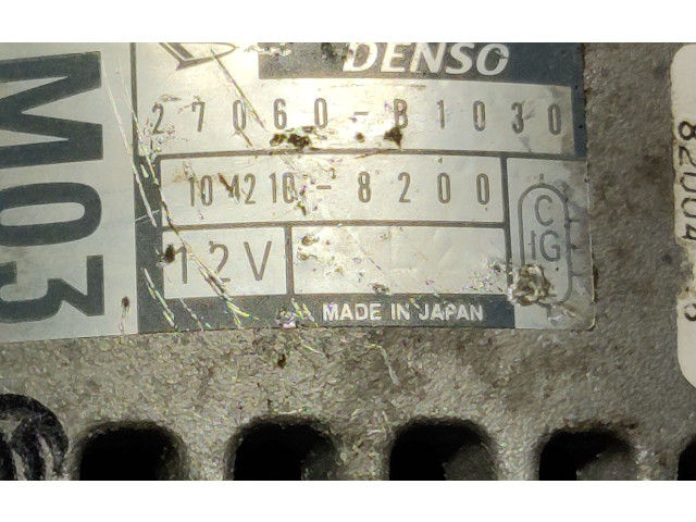 Генератор 27060B1030   Daihatsu Terios      