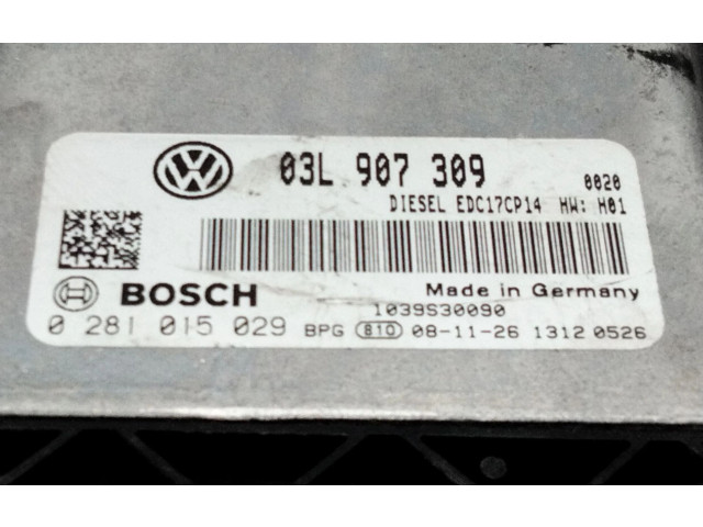 Řídící jednotka 03L907309, 0281015029   Volkswagen Passat Alltrack 2009