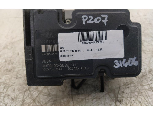 Jednotka ABS 9665344180   Peugeot 207 2007