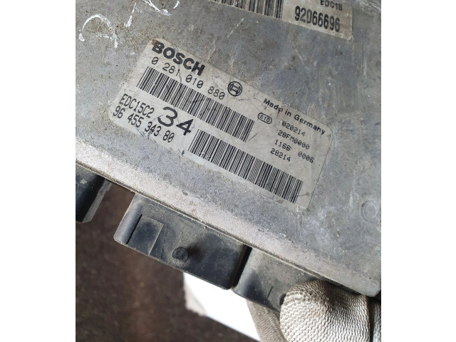 Řídící jednotka 9645534380, 0281010880   Peugeot 607 2003