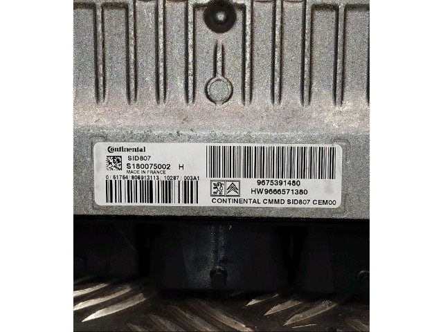 Řídící jednotka 9675391480, S180075002H   Peugeot 5008 2010