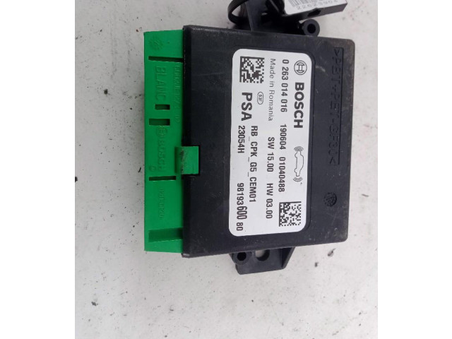 Блок управления 9819360080   Citroen SpaceTourer M