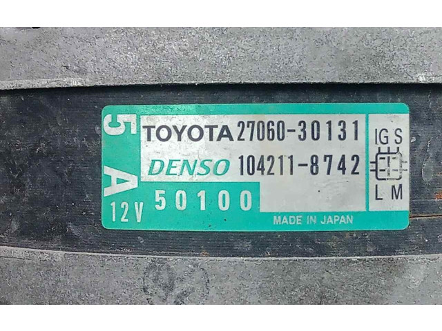 Генератор 100AH-DENSO   Toyota Land Cruiser (J150)      