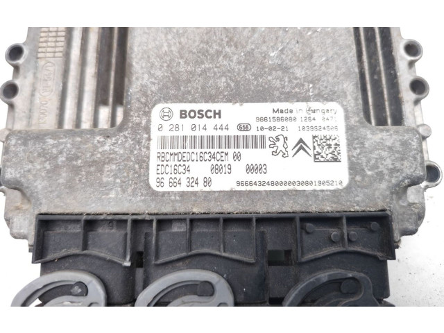Блок управления двигателя     9666432480, 0281014444    Peugeot Bipper 