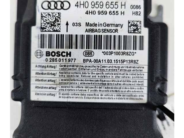 Блок подушек безопасности 4H0959655H, 0285011977   Audi A6 S6 C7 4G