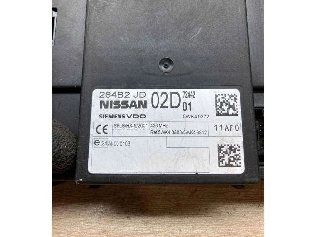 Комфортный модуль 284B2JD02D, 5WK49372   Nissan  X-Trail T31  2007 - 2014 года