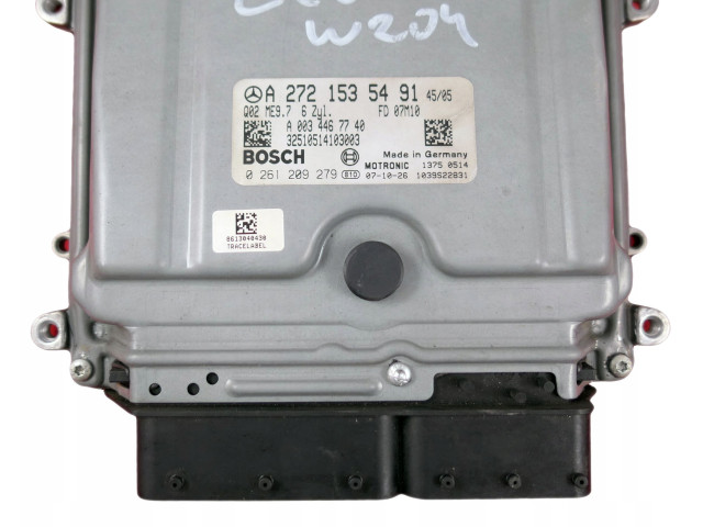 Řídící jednotka A2721535491, 0261209279   Mercedes-Benz C W204 2007