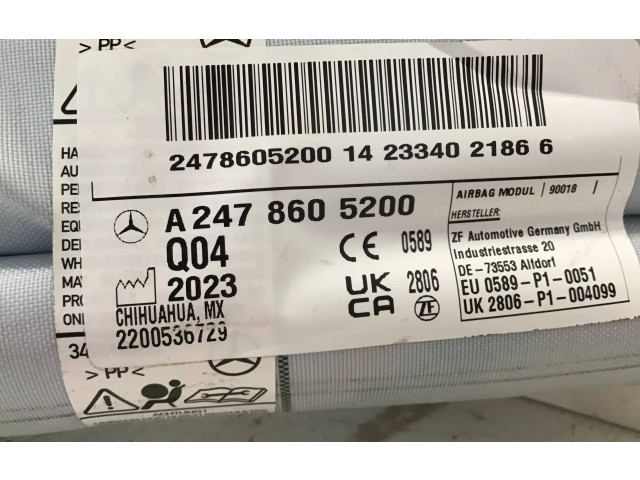 Боковая подушка безопасности A2478605200   Mercedes-Benz GLB x247