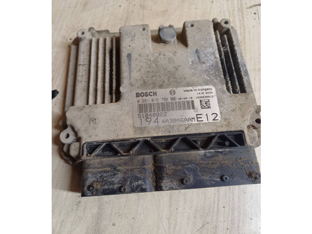 Řídící jednotka 0281015790, 51840822   Fiat Croma 2008