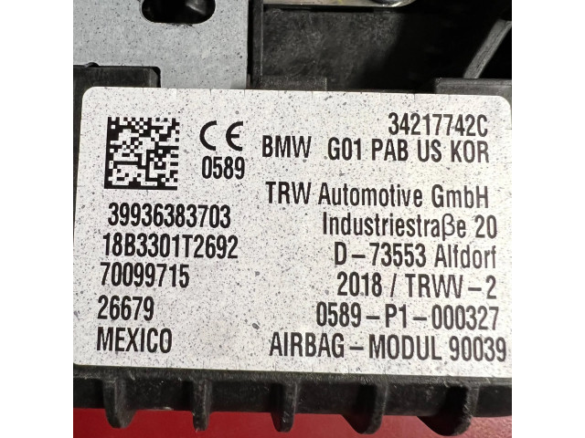 Подушка безопасности пассажира 9363837, 39936383703   BMW X4 G02