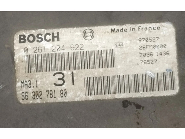 Řídící jednotka 0261204622   Peugeot 106 1997