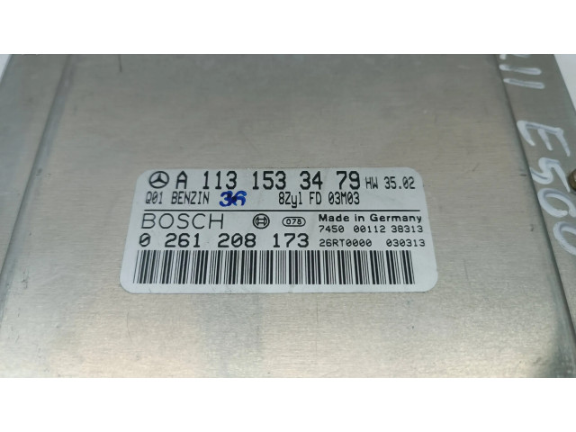 Řídící jednotka A1131533479, 0261208173   Mercedes-Benz E W211 2004