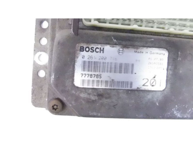 Блок управления двигателя 0261200716, 0261200716   Lancia Y10