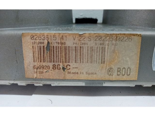 Přístrojová deska  Volkswagen Lupo 2001 0263615141, 6X0920801C  