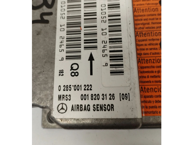 Блок подушек безопасности 0018203126, 0285001222   Mercedes-Benz A W168