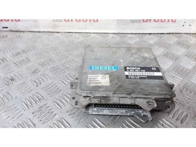 Блок управления двигателя 2243416, 0281001118   BMW 3 E36