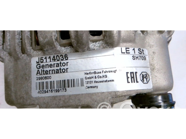 Генератор J5114036   Honda Jazz 1.2     