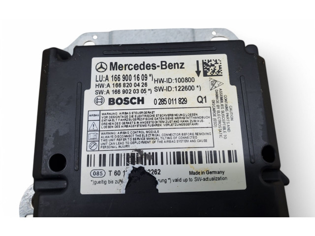 Блок подушек безопасности A1669001609   Mercedes-Benz GL X166